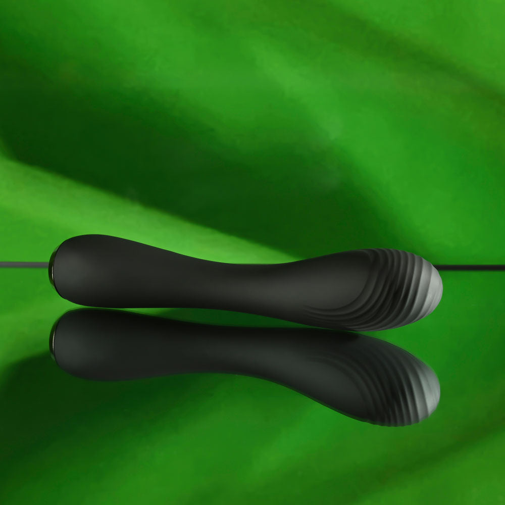 Selopa MIDNIGHT MAGIC - Black 20.2 cm USB Rechargeable Vibrator - SL-RS-4776-2