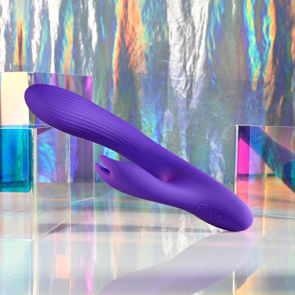 Selopa POSEABLE BUNNY - Purple 21 cm USB Rechargeable Poseable Rabbit Vibrator - SL-RS-4783-2