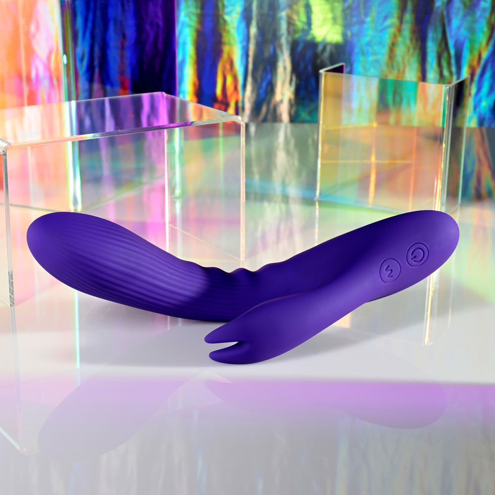 Selopa POSEABLE BUNNY - Purple 21 cm USB Rechargeable Poseable Rabbit Vibrator - SL-RS-4783-2
