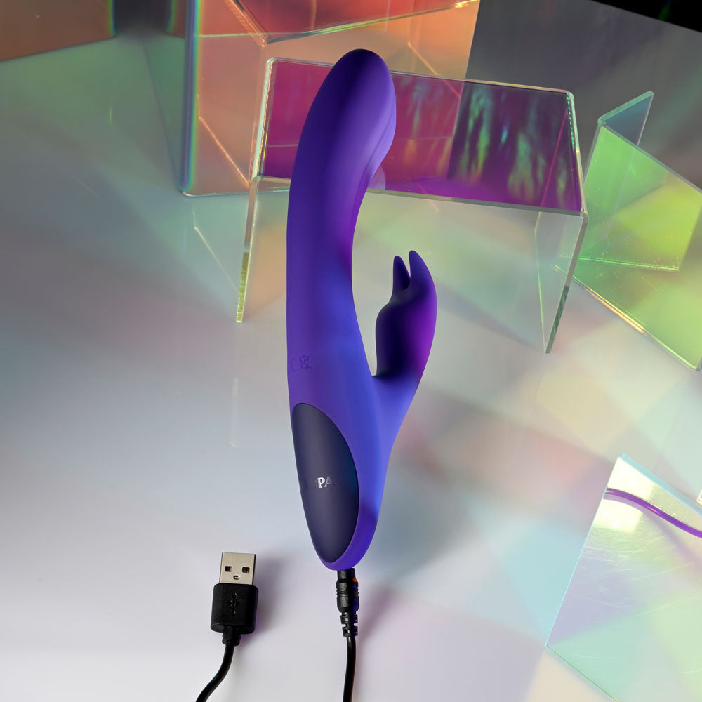 Selopa POSEABLE BUNNY - Purple 21 cm USB Rechargeable Poseable Rabbit Vibrator - SL-RS-4783-2