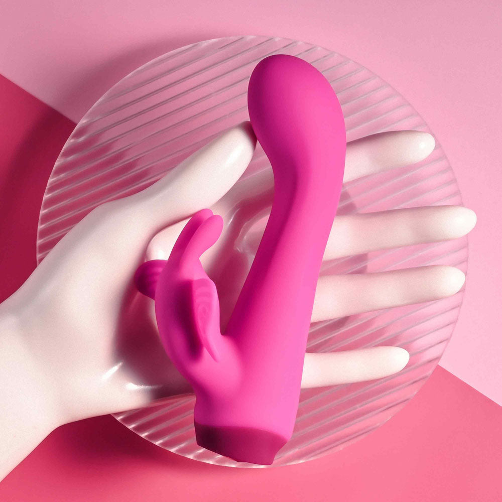 Selopa BUTTERFLY LOVE - Pink 13.8 cm USB Rechargeable Butterfly Vibrator - SL-RS-5384-2