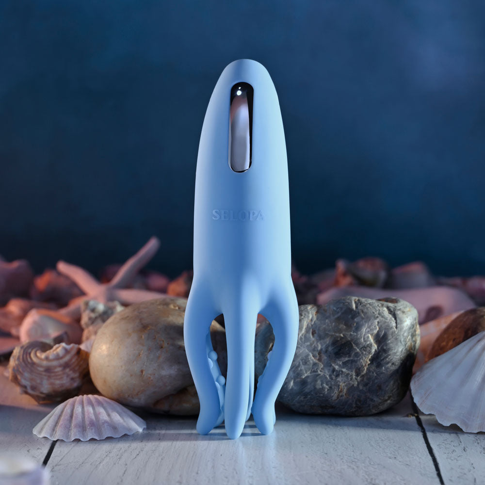 Selopa TENTACLE TICKLER - Blue USB Rechargeable Vibrating Stimulator - SL-RS-6268-2