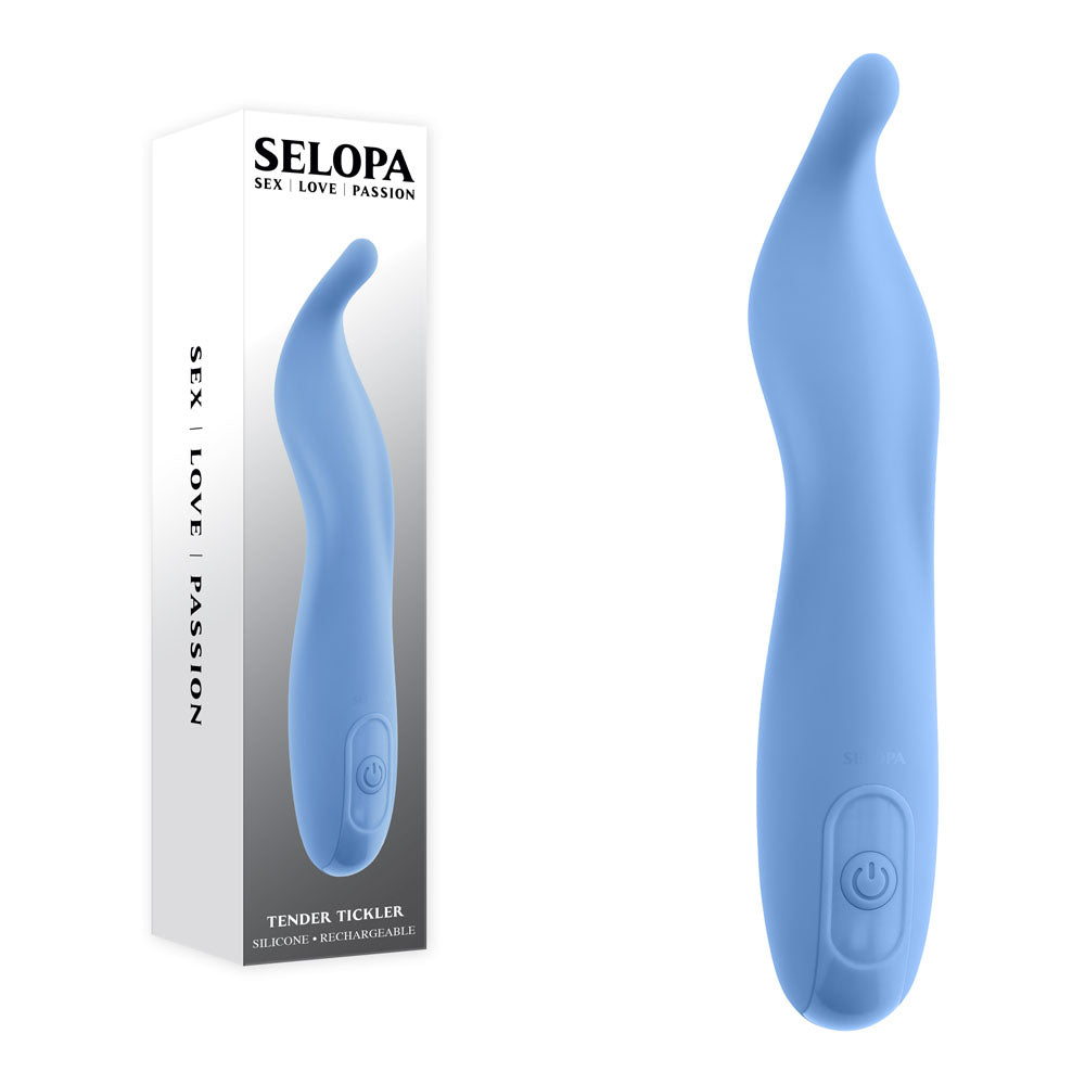Selopa TENDER TICKLER - Blue 16.2 cm USB Rechargeable Pinpoint Stimulator - SL-RS-6916-2