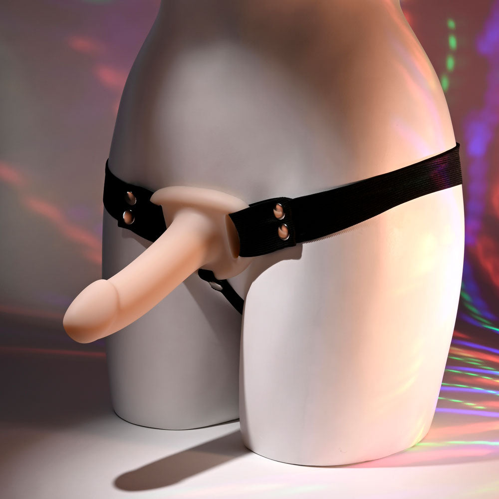 Selopa OUR FIRST HOLLOW STRAP ON LIGHT - Flesh 16.3 cm Hollow Strap-On - SL-SO-6244-2