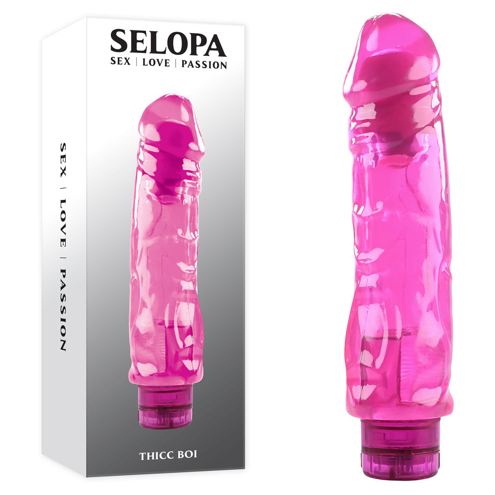Selopa THICC BOI - Pink 22.9 cm Vibrator - SL-VB-3465-2