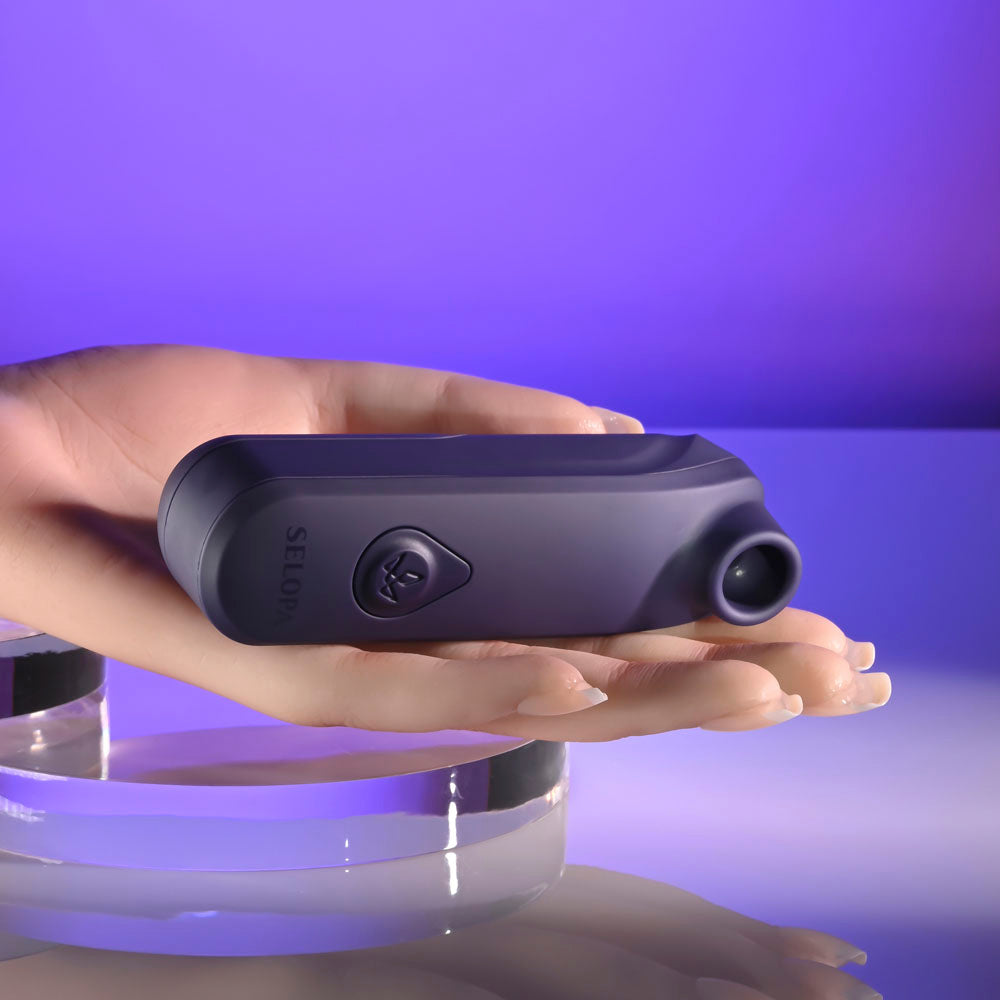 Selopa SURE THING - Black Vibrating & Sucking Stimulator - SL-VB-6312-2