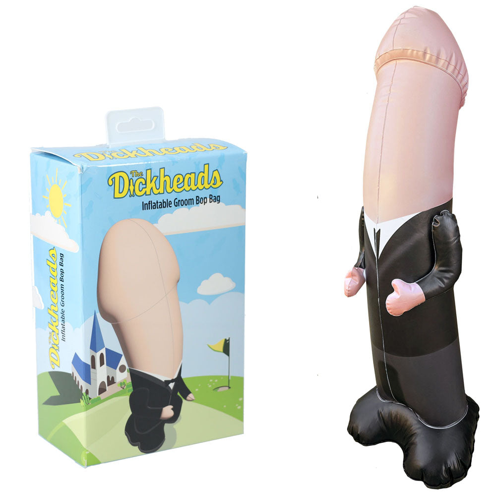 S-LINE The Dickheads - Groom Bop Bag - 100 cm Inflatable Penis Punching Bag - SLI238FLE