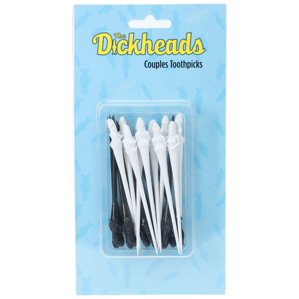 S-LINE The Dickheads - Couples Toothpicks - Black/White Novelty Toothpicks - 20 Pack - SLI255MUL