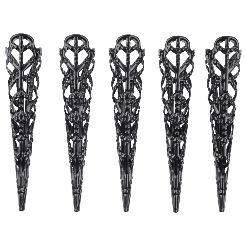 Sex & Mischief Sensory Fingertips - Black - Black - Set of 5 - SS09860