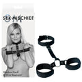 Sex & Mischief Shadow Neck and Wrist Restraint - Black Restraints - SS09910