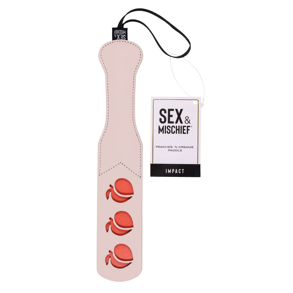 Sex & Mischief Peaches n CreaMe Impression Paddle - Peach Spanking Paddle - SS09966