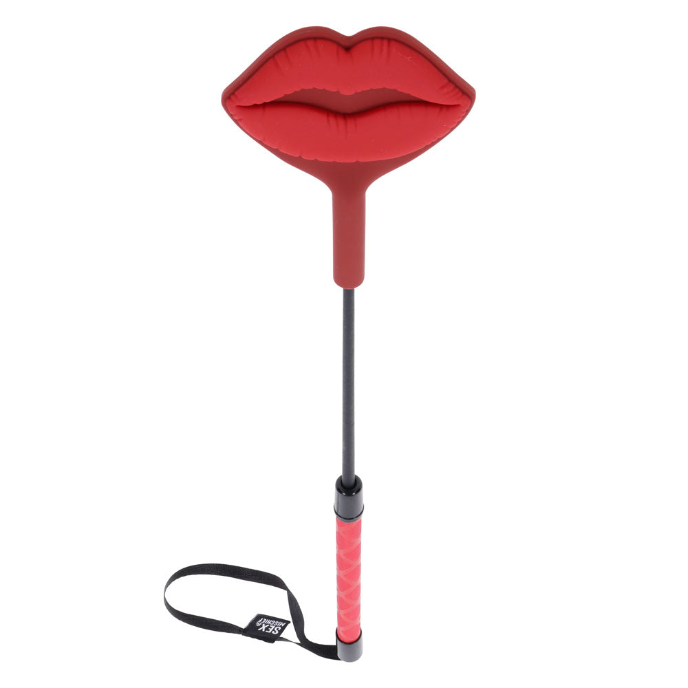 S&M Exs & Ohs Kiss Crop - Red Silicone Tipped Crop Whip - SS09980