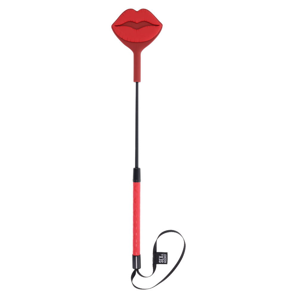 S&M Exs & Ohs Kiss Crop - Red Silicone Tipped Crop Whip - SS09980