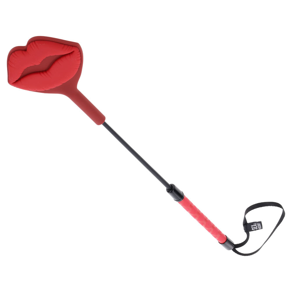 S&M Exs & Ohs Kiss Crop - Red Silicone Tipped Crop Whip - SS09980