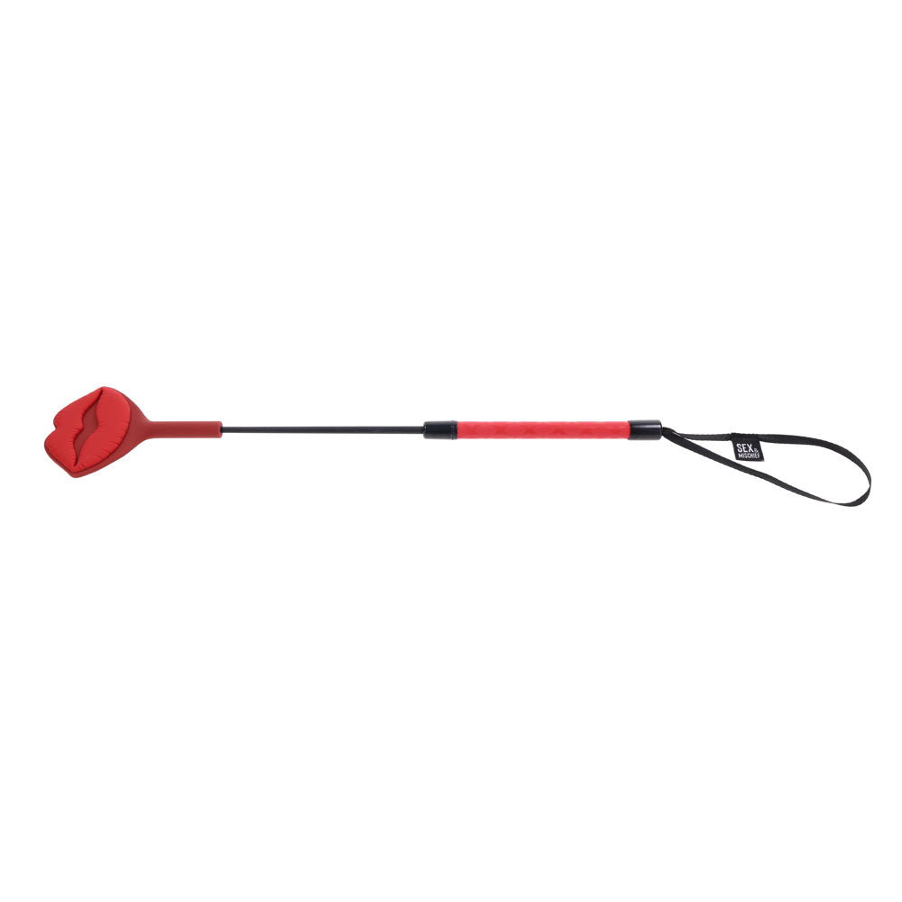S&M Exs & Ohs Kiss Crop - Red Silicone Tipped Crop Whip - SS09980