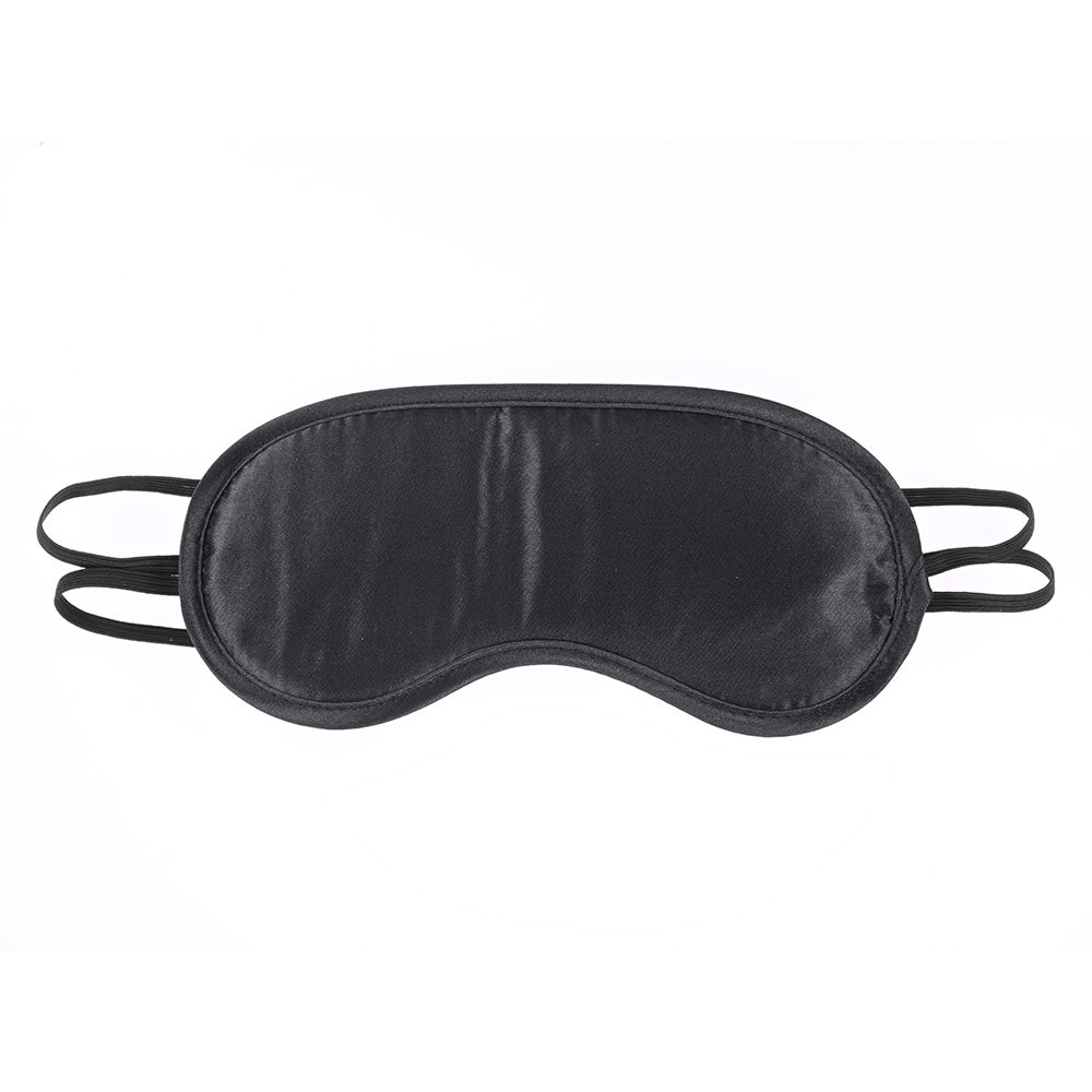 Sex & Mischief Satin Blindfold Black - Black Blindfold - SS10001