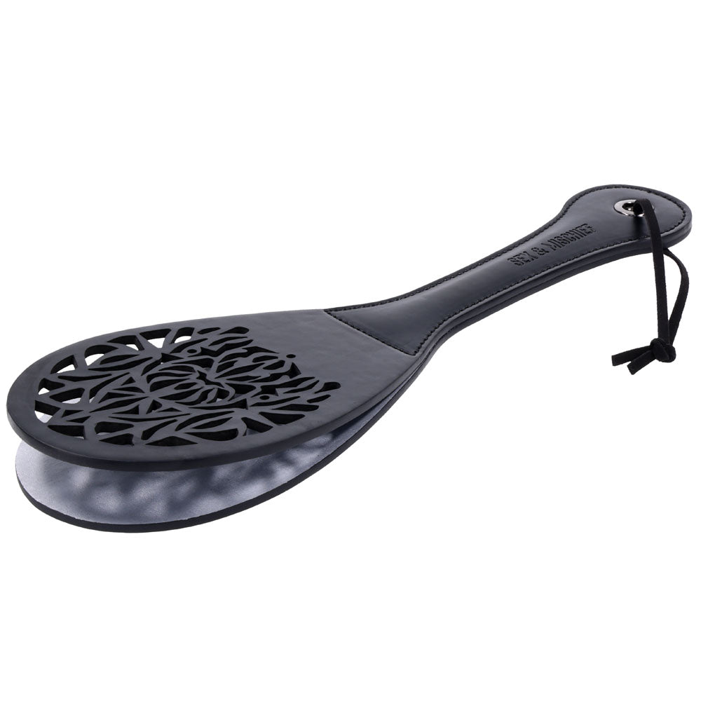 Sex & Mischief Lace Spanker - Black Spanking Paddle - SS10107