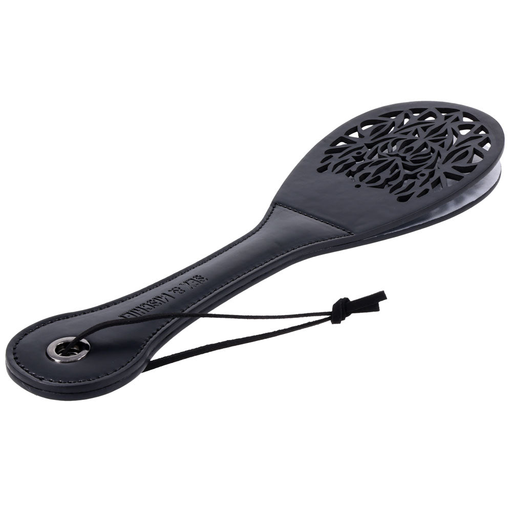Sex & Mischief Lace Spanker - Black Spanking Paddle - SS10107
