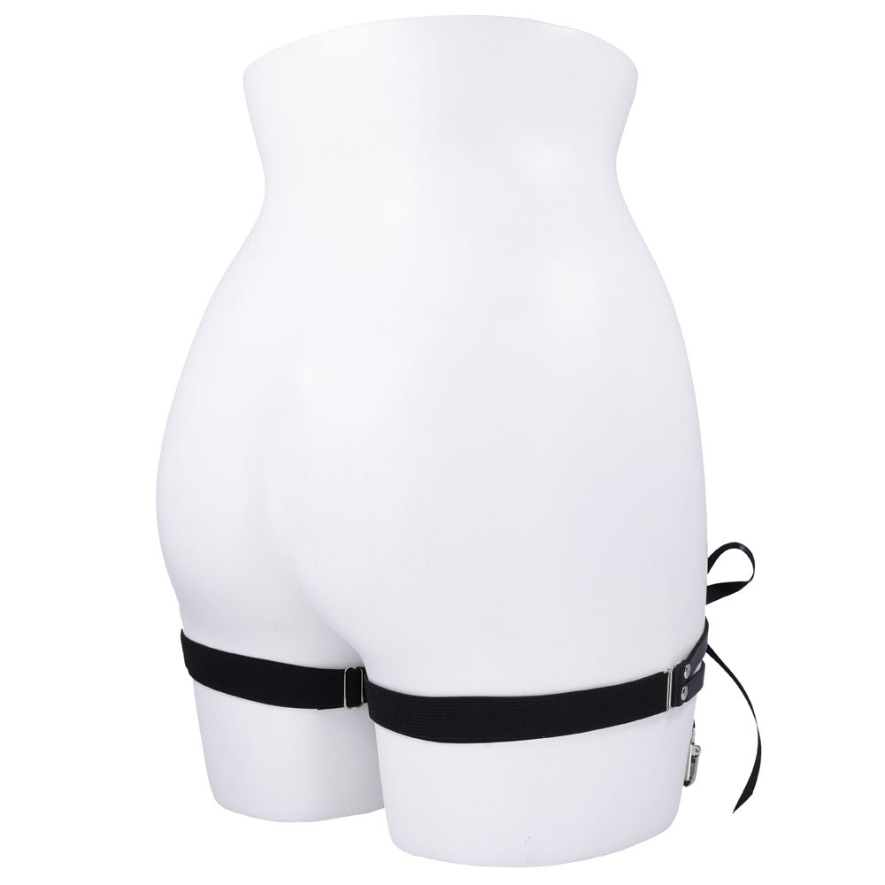 Sex & Mischief Laced Up Garters - Black Garters - SS10113