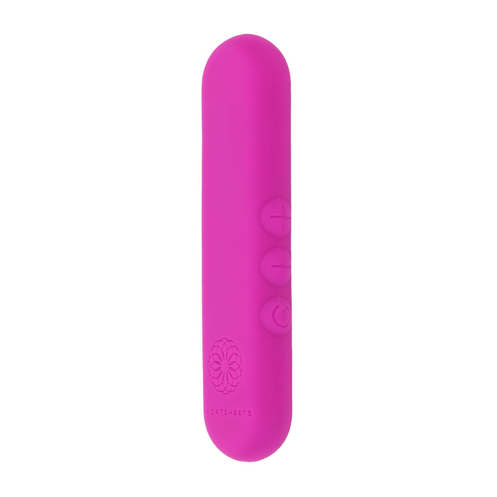 Pivot Flat Bullet - Pink - Pink 10.2 cm USB Rechargeable Bullet - SS36018