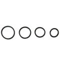 SPORTSHEETS Rubber O-Ring 4 Pack - Black Rings - 4 Pack - SS69401