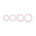 SPORTSHEETS Rubber O-Ring 4 Pack - Coral - Coral Rings - 4 Pack - SS69824