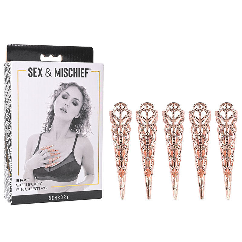 Sex & Mischief Brat Sensory Fingertips - Rose Gold - Set of 5 - SS92126