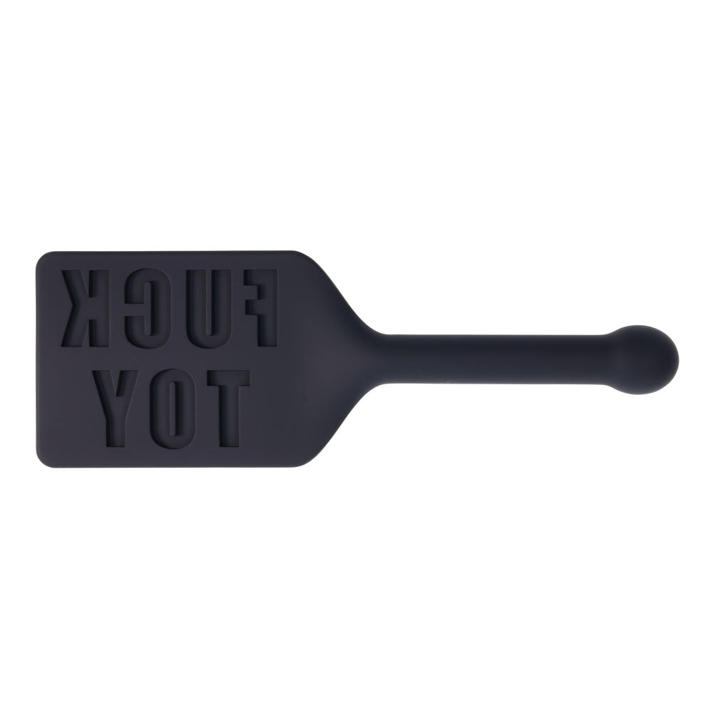 EDGE FUCK TOY Silicone Paddle - Black Silicone Spanking Paddle - SS98048