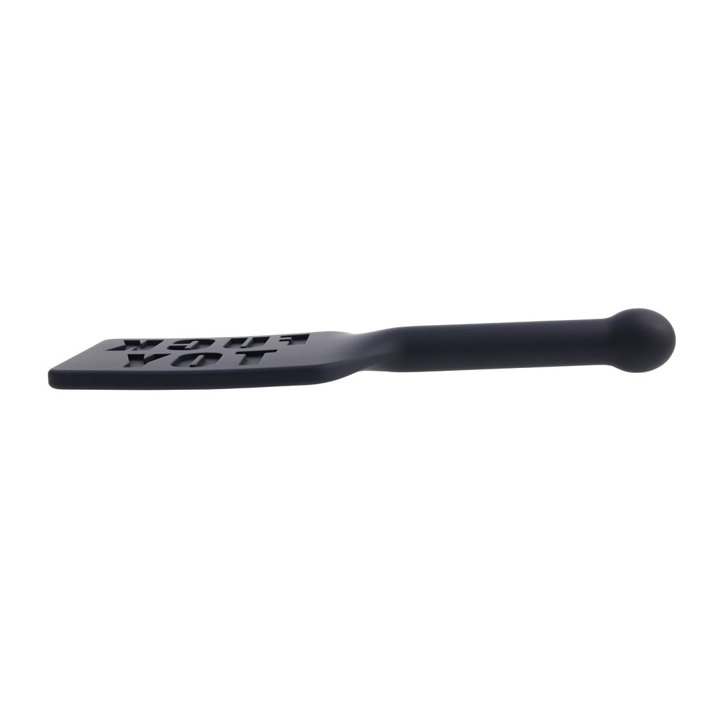 EDGE FUCK TOY Silicone Paddle - Black Silicone Spanking Paddle - SS98048