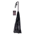 EDGE Flogger - Black Flogger Whip with Metal Handle - SS98050
