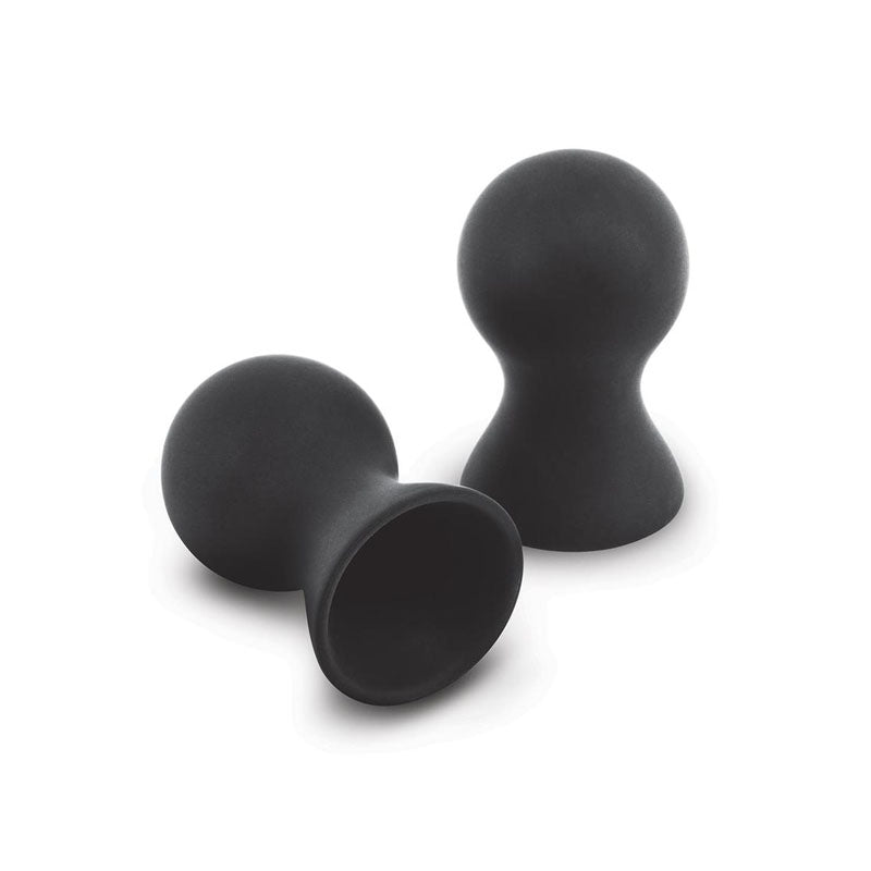 Size Up Silicone Nipple Suckers - Black - Set of 2 - SU105