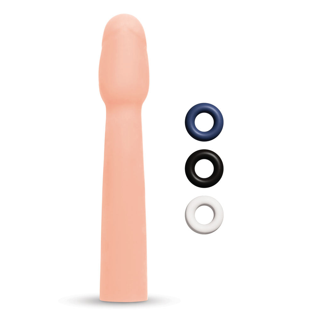 Size Up Realistic 2 Inch Penis Extender - Flesh 5 cm (2'') Penis Extension Sleeve - SU403