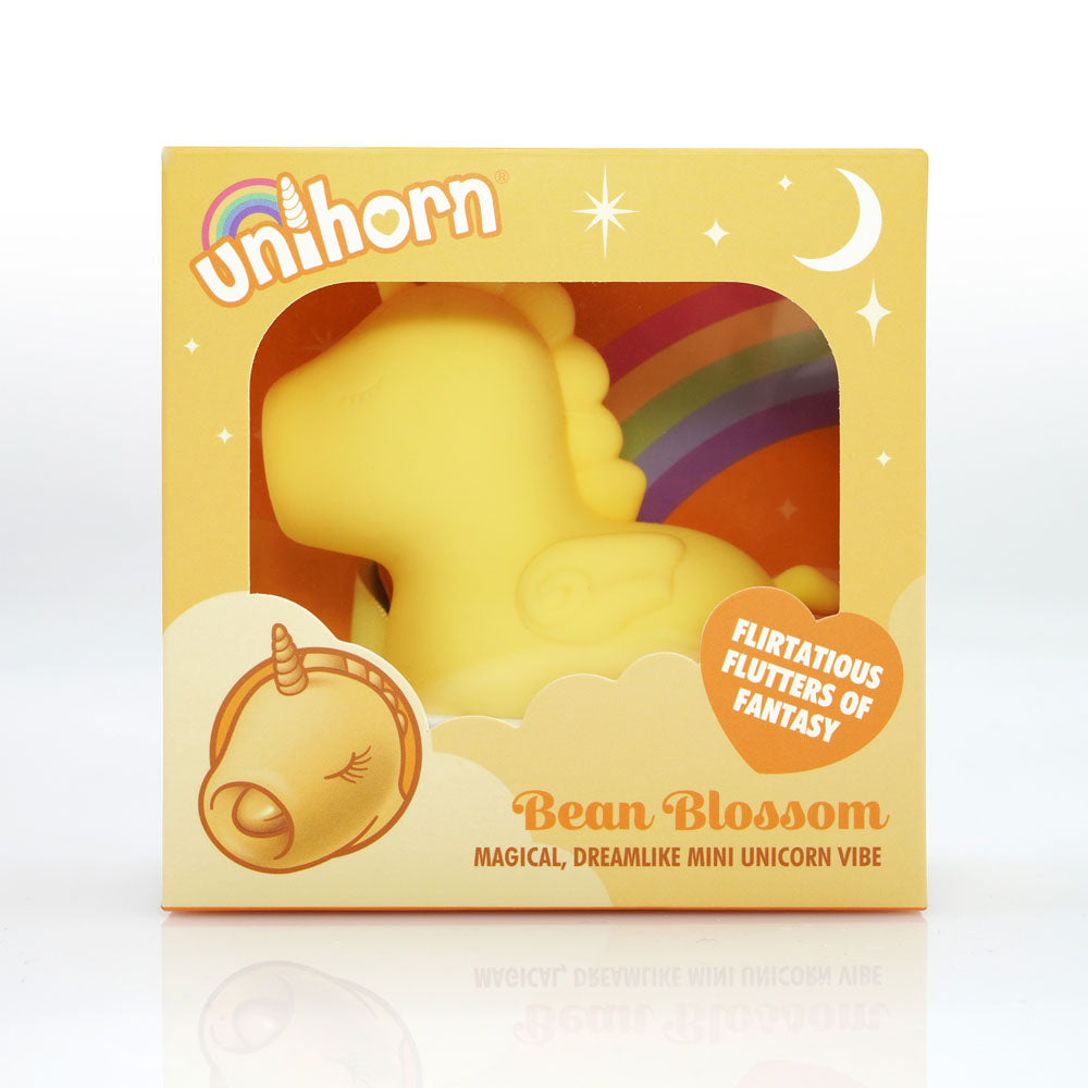Unihorn - Bean Blossom - Yellow USB Rechargeable Flicking Stimulator - UNIBB