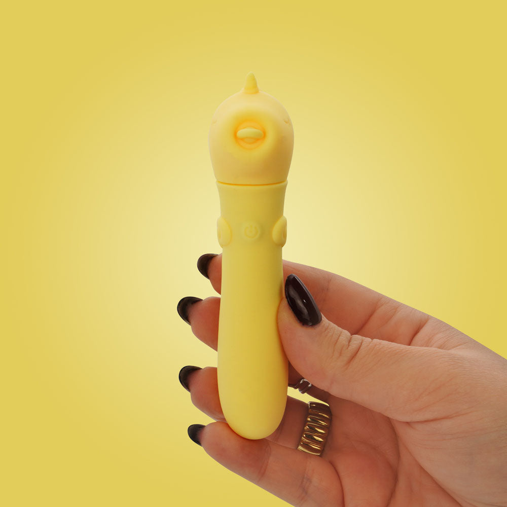 Unihorn - USB Bullet - Bean Blossom - Yellow USB Rechargeable Vibrating Bullet - UNIBBBUL