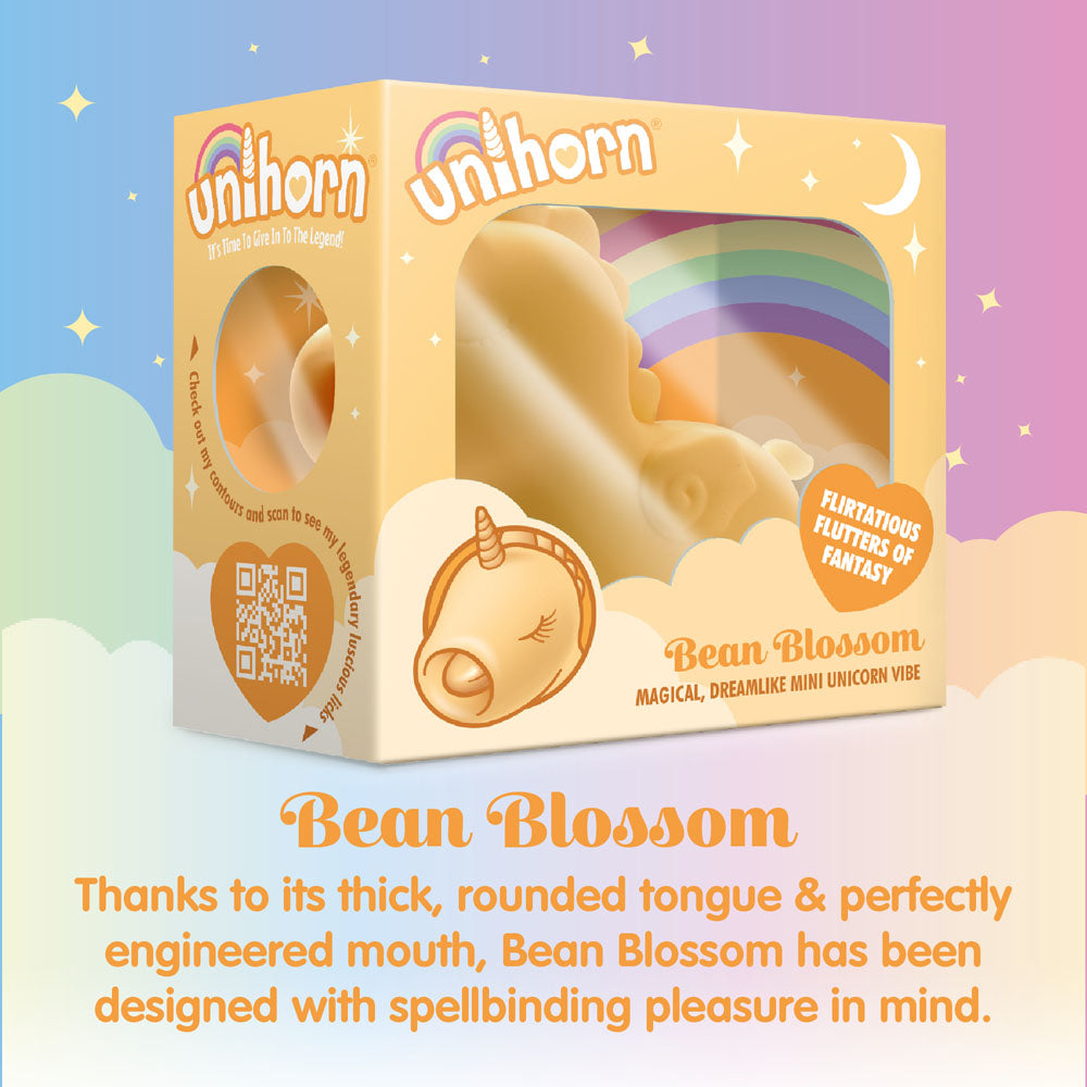 Unihorn - Bean Blossom - Yellow USB Rechargeable Flicking Stimulator - UNIBB
