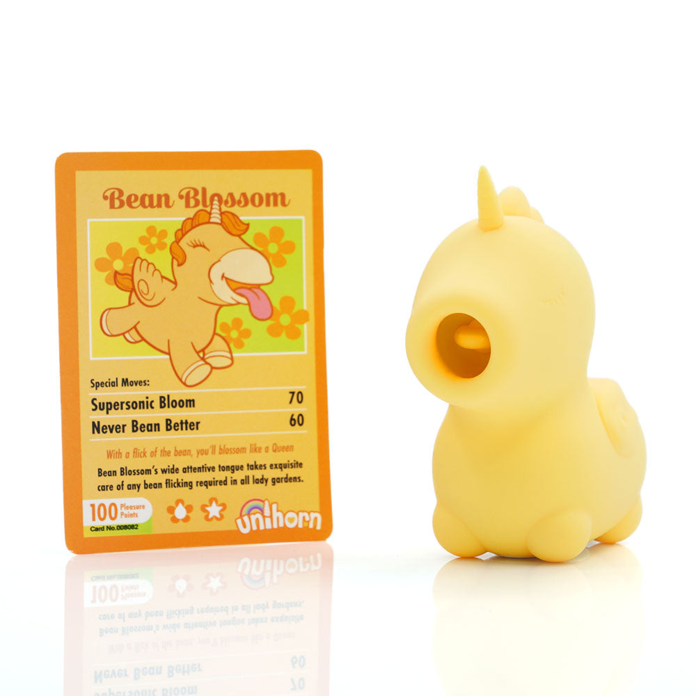 Unihorn - Bean Blossom - Yellow USB Rechargeable Flicking Stimulator - UNIBB