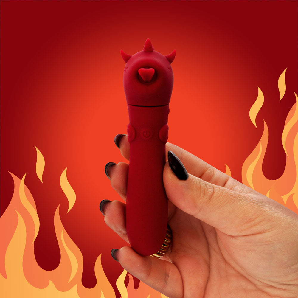 Unihorn - USB Bullet - Blaze Diablo - Red USB Rechargeable Vibrating Bullet - UNIBDBUL