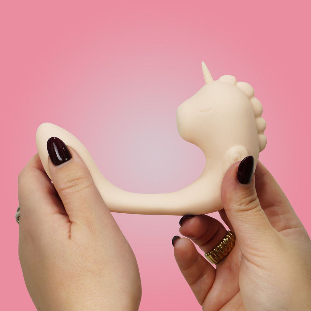 Unihorn - C Horse - Coral Throb - Coral USB Rechargeable Dual Unicorn Vibrator - UNICCT