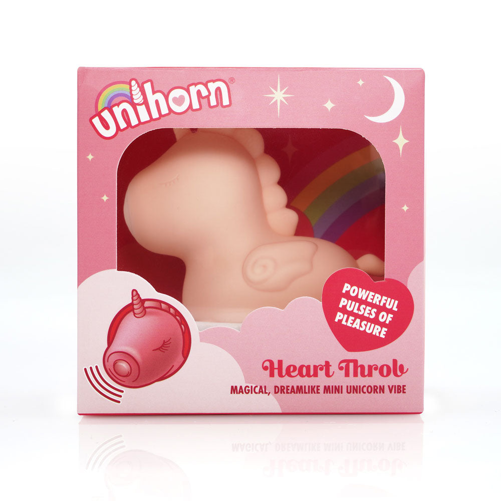 Unihorn - Heart Throb - Coral USB Rechargeable Flicking Stimulator - UNIHT