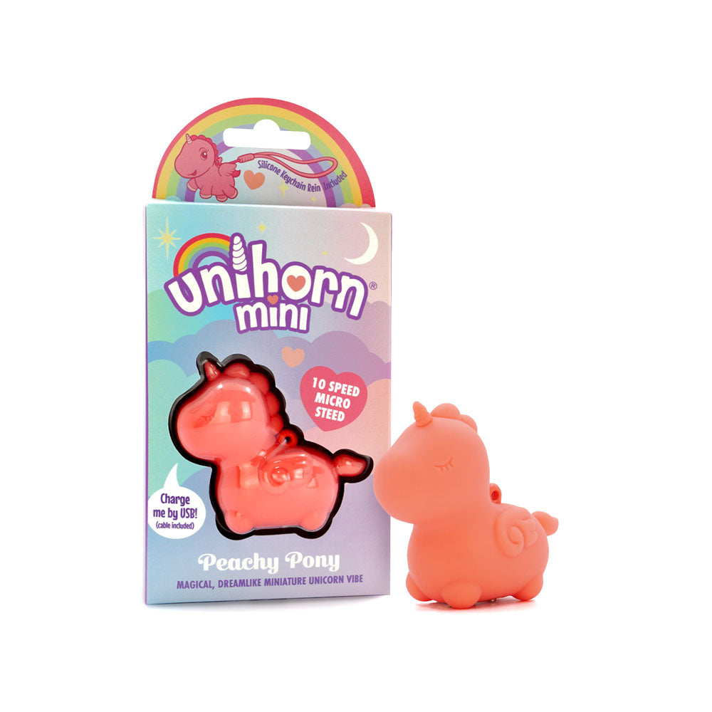 Unihorn Mini - Peachy Pony - Peach USB Rechargeable Stimulator - UNIMINI