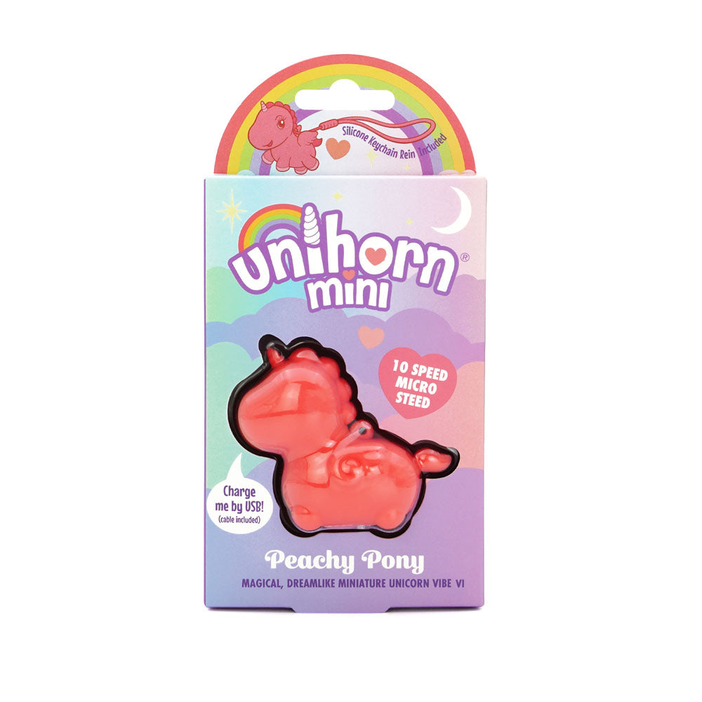 Unihorn Mini - Peachy Pony - Peach USB Rechargeable Stimulator - UNIMINI