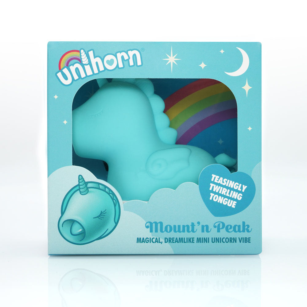 Unihorn - Mount'n Peak - Teal USB Rechargeable Flicking Stimulator - UNIMP