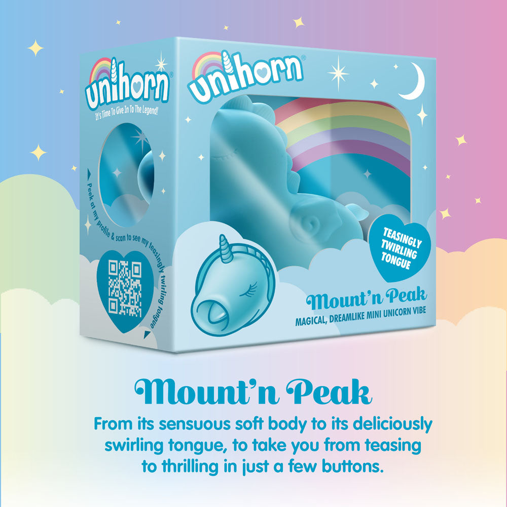 Unihorn - Mount'n Peak - Teal USB Rechargeable Flicking Stimulator - UNIMP