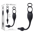 Zero Tolerance PLUG & TUG - Black USB Rechargeable Vibrating Cock Ring with Anal Plug - ZE-RS-3687-2