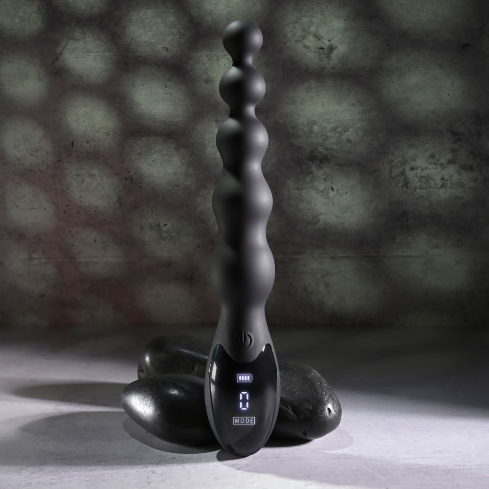 Zero Tolerance BACKDOOR BATON - Black 24 cm USB Rechargeable Vibrating Anal Beads - ZE-RS-5155-2