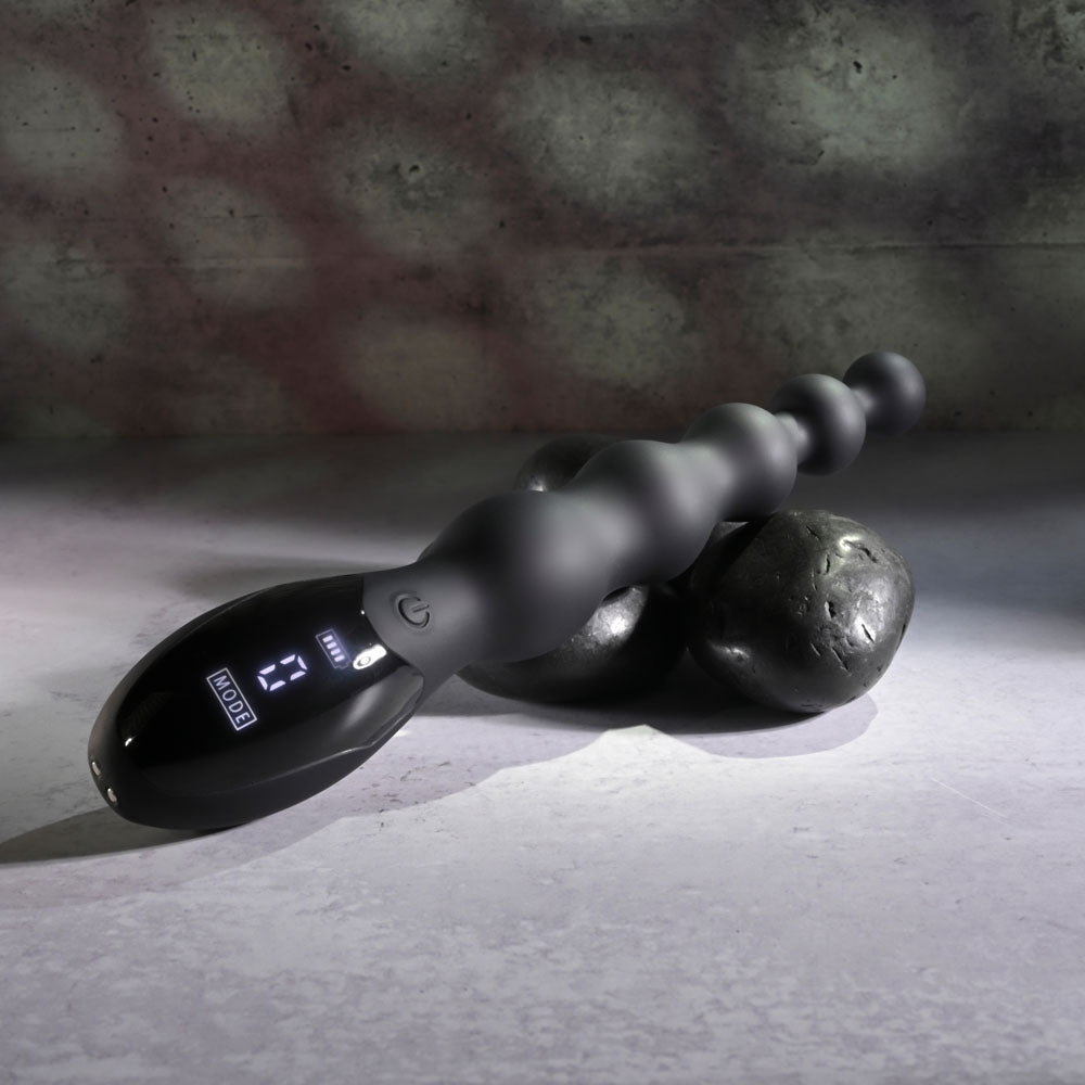 Zero Tolerance BACKDOOR BATON - Black 24 cm USB Rechargeable Vibrating Anal Beads - ZE-RS-5155-2