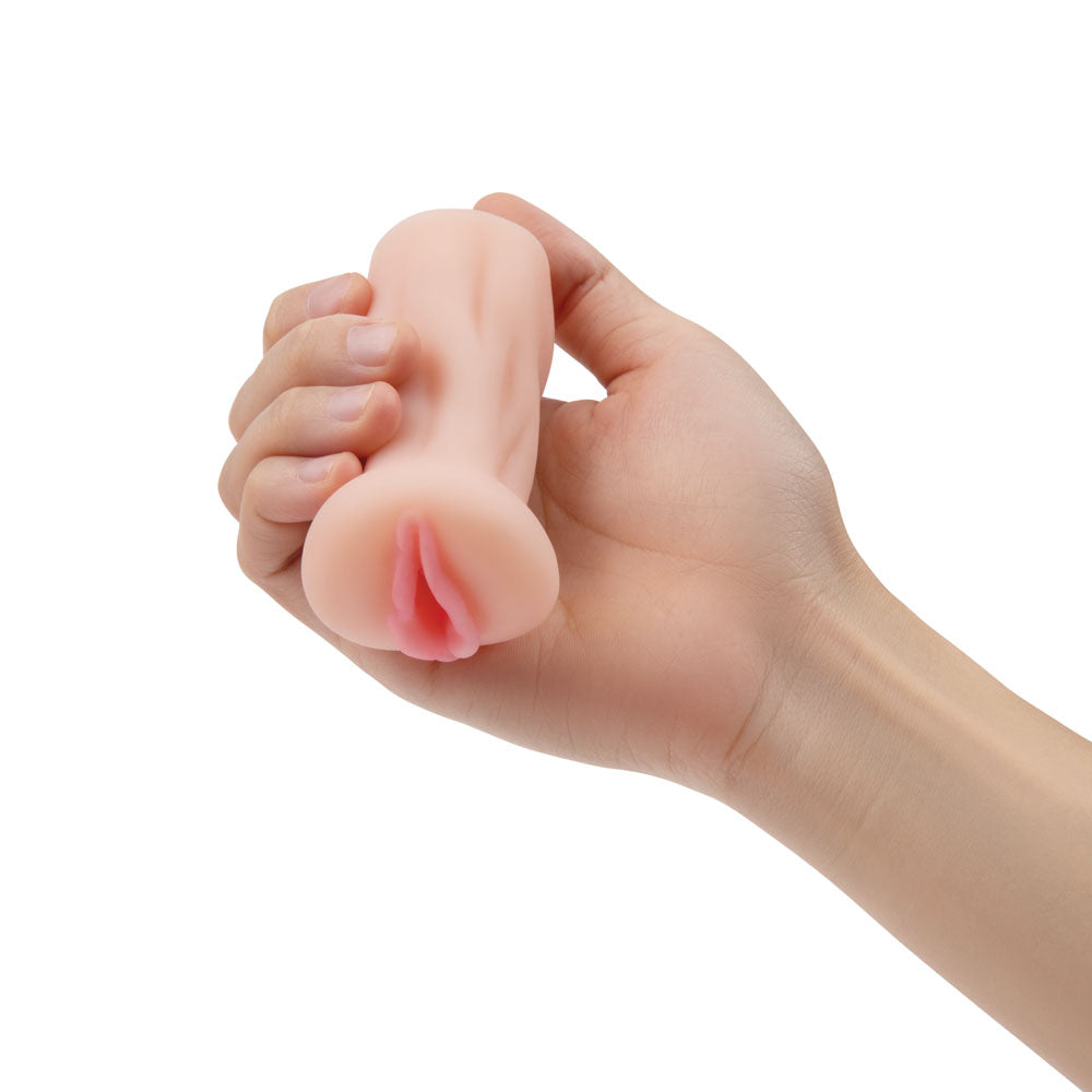 Zolo Stroke Off Mini Pussy Stroker - Flesh Vagina Stroker - ZO-3000