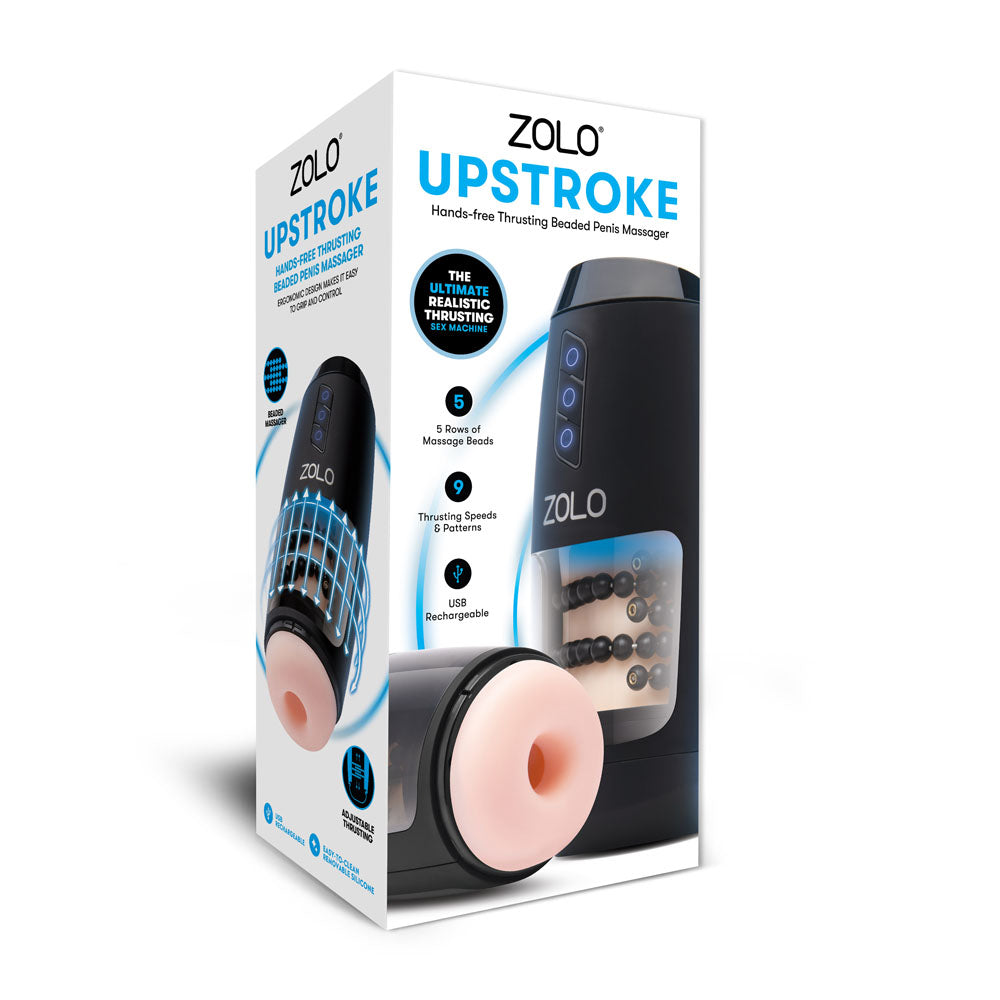 Zolo Upstroke - Flesh USB Rechargeable Auto Thrusting Masturbator - ZO-6076