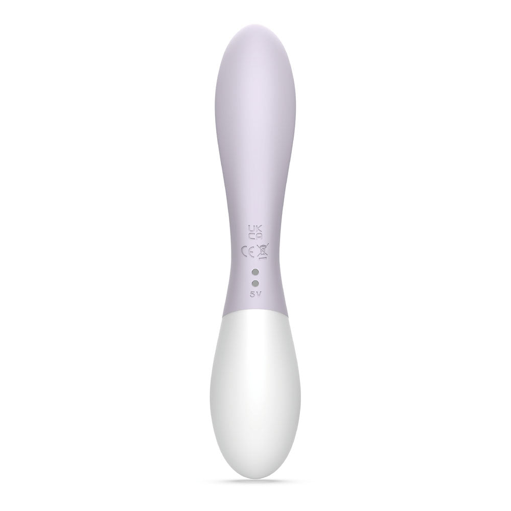 Zini Dew - Purple Hydrangea 20 cm USB Rechargeable Rabbit Vibrator - ZV201