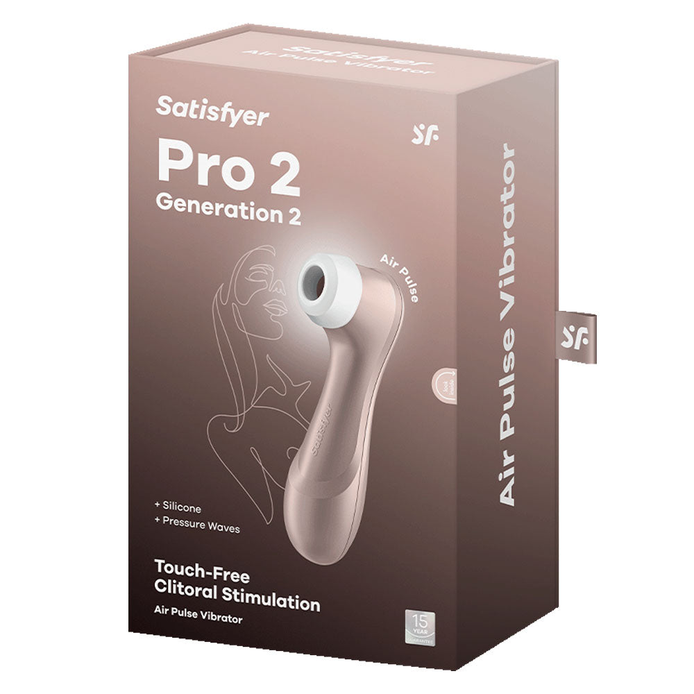 Satisfyer Pro 2 - Rose Gold - Touch-Free USB-Rechargeable Clitoral Stimulator - SATPRO2